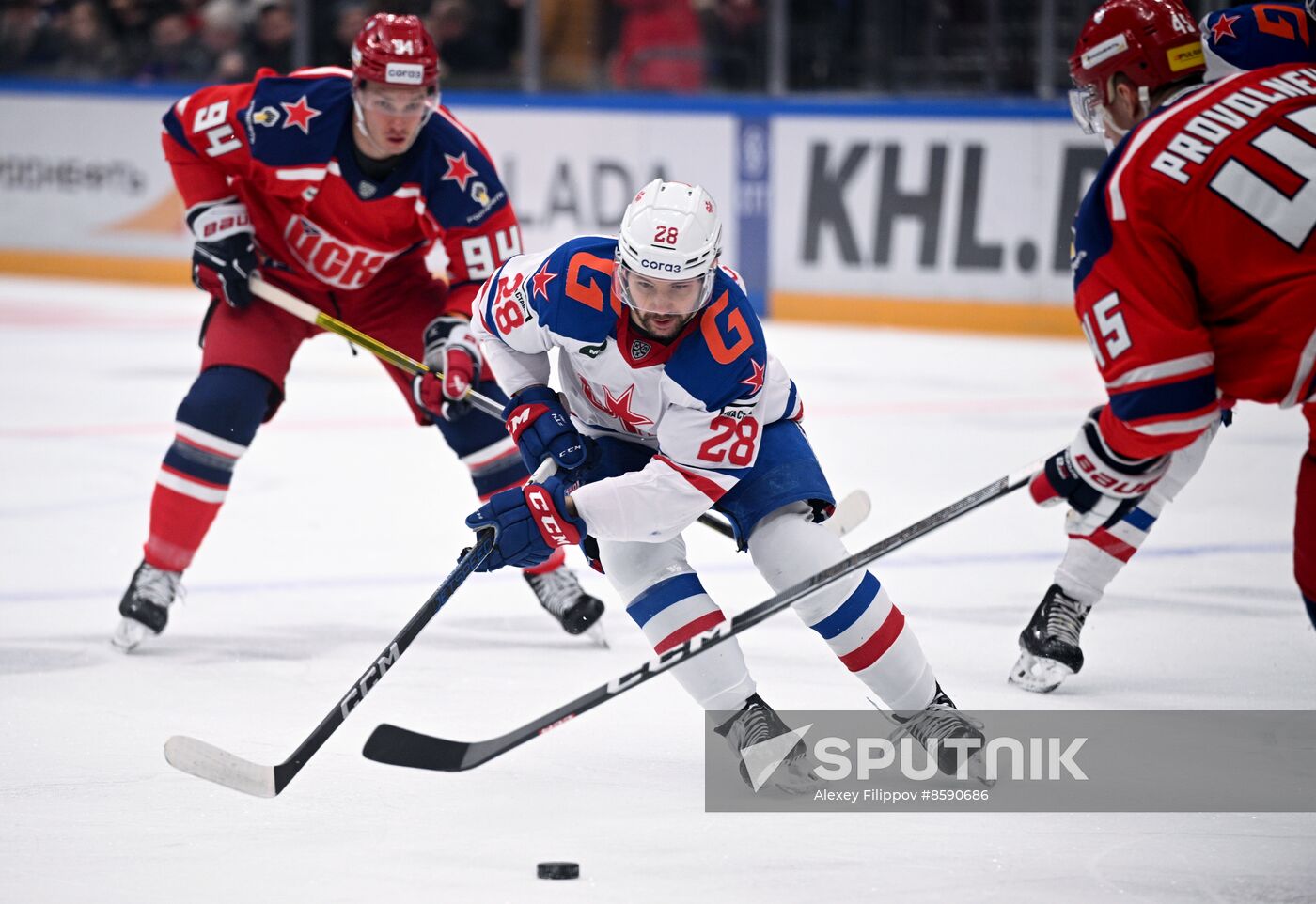 Russia Ice Hockey Kontinental League CSKA - SKA