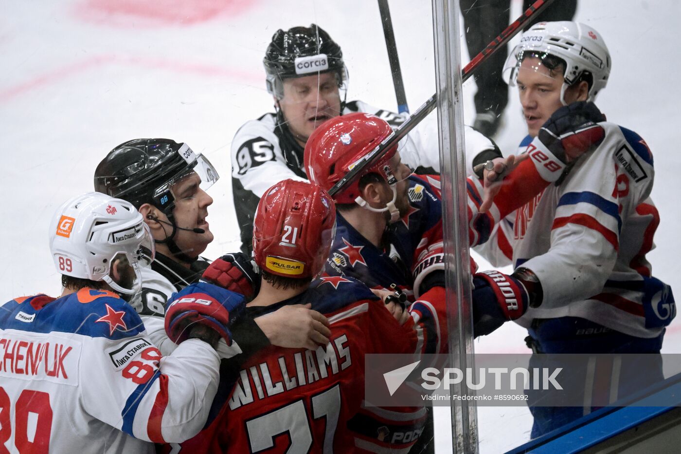 Russia Ice Hockey Kontinental League CSKA - SKA