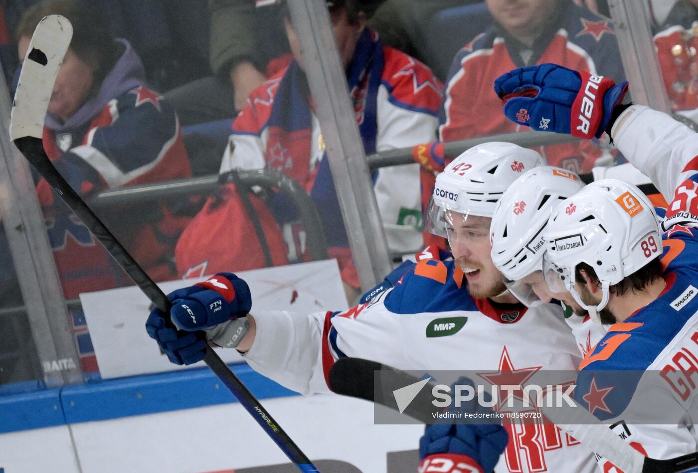 Russia Ice Hockey Kontinental League CSKA - SKA