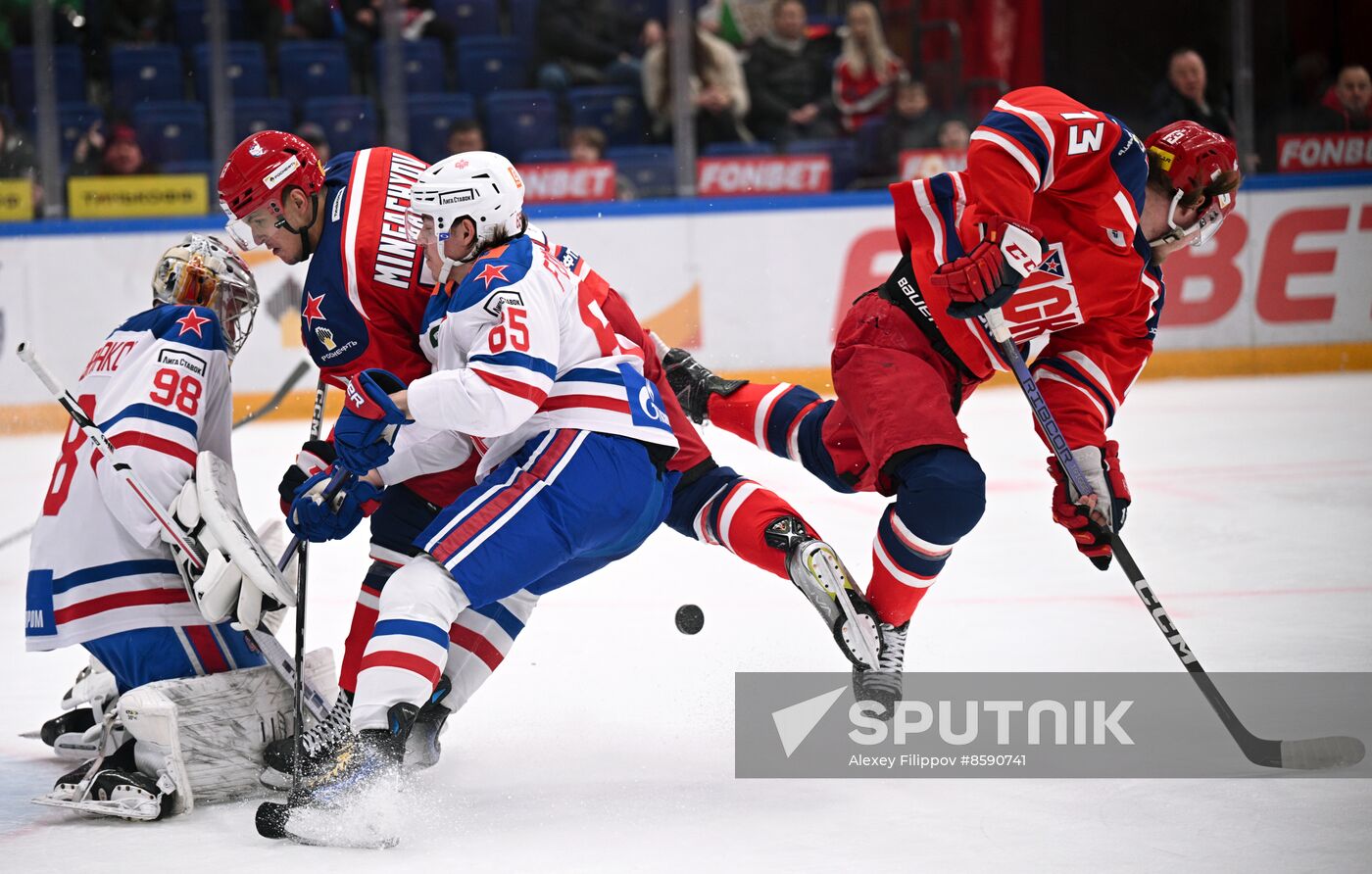 Russia Ice Hockey Kontinental League CSKA - SKA