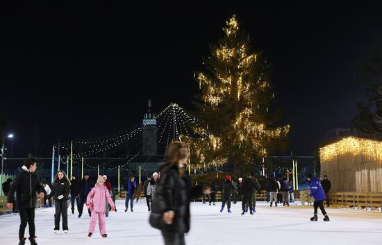 Russia New Year Season Kaliningrad