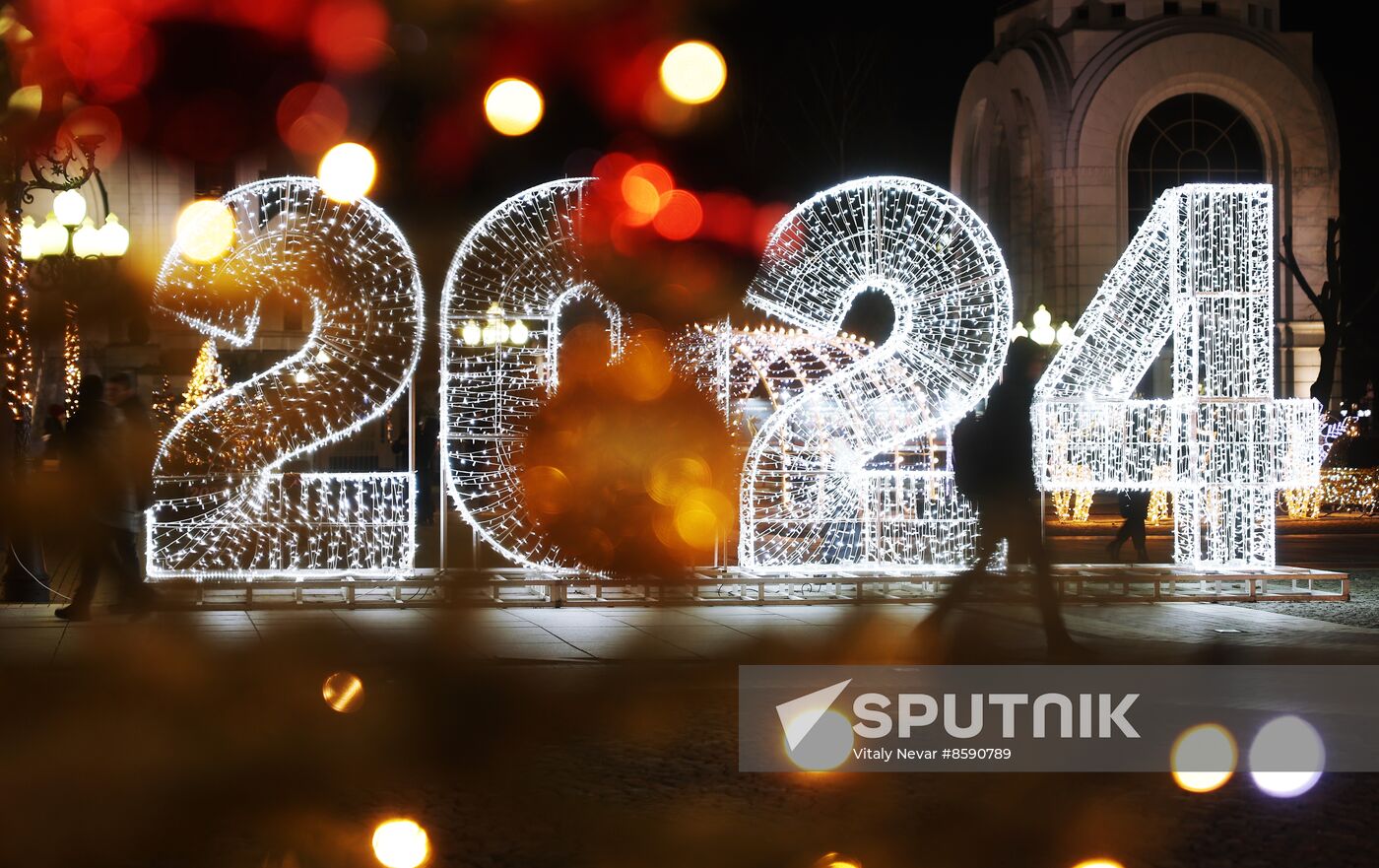 Russia New Year Season Kaliningrad