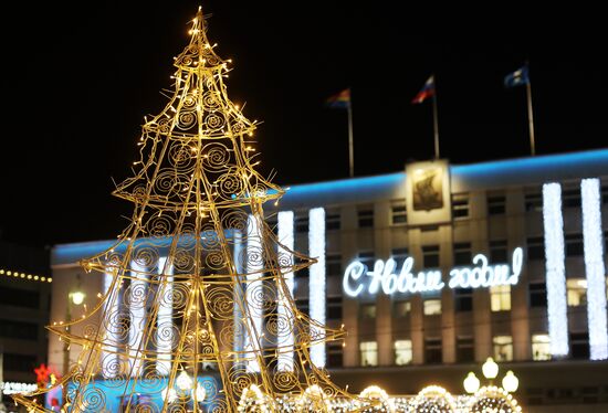 Russia New Year Season Kaliningrad