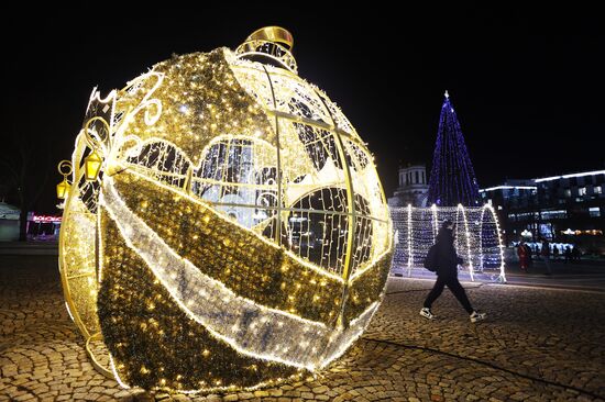 Russia New Year Season Kaliningrad