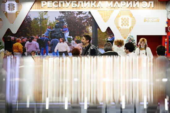 The International RUSSIA EXPO Forum and Exhibition. The stand of the Republic of Mari El. Pavilion 75. Location: Russia, Moscow. Author: Ramil Sitdikov/Sputnik. RUSSIA EXPO