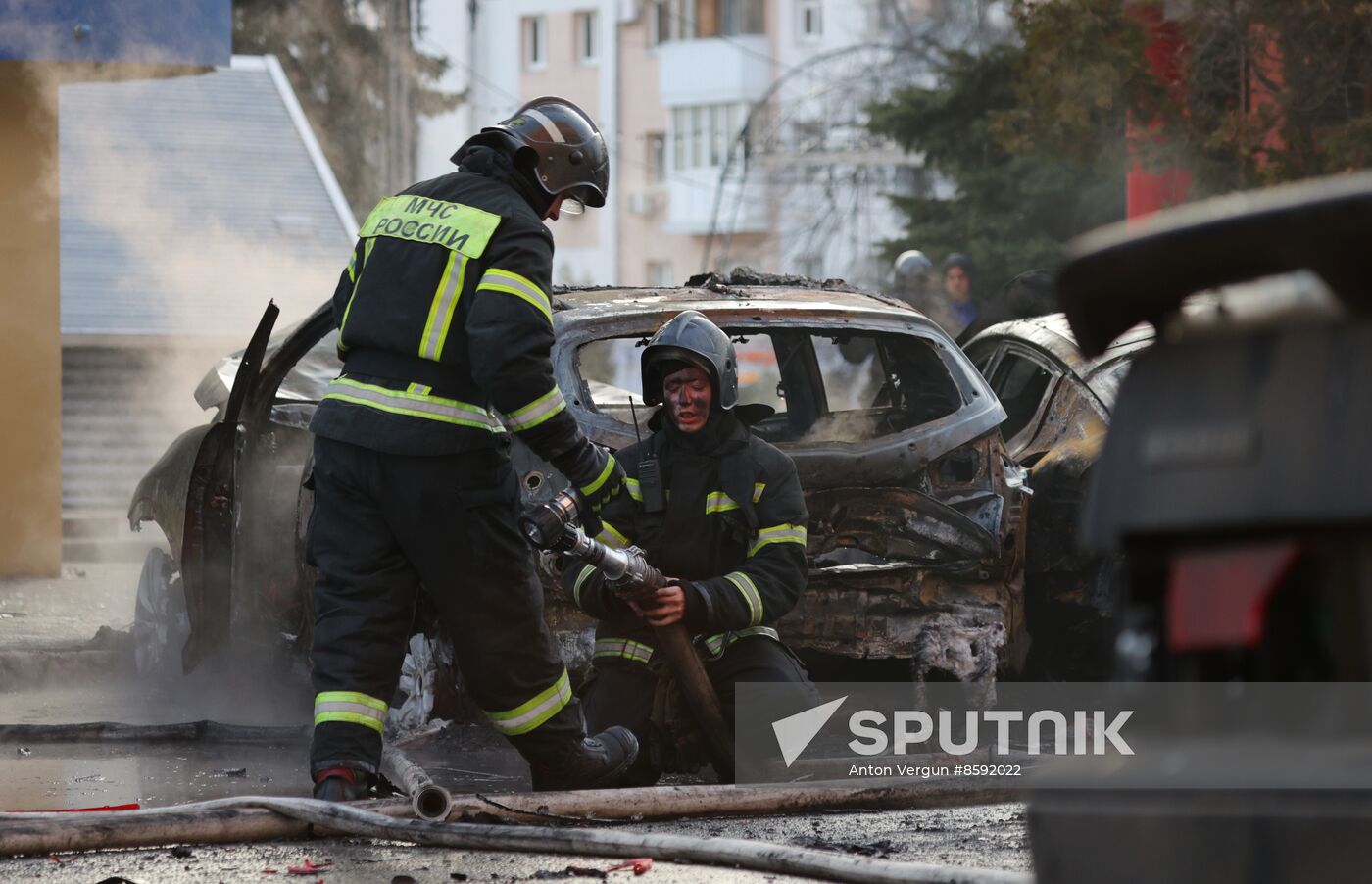 Russia Ukraine Military Operation Shelling