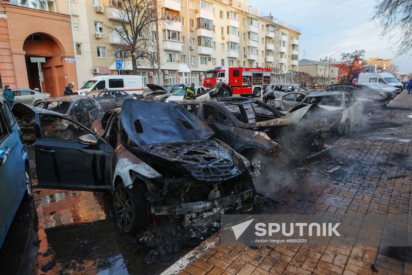 Russia Ukraine Military Operation Shelling