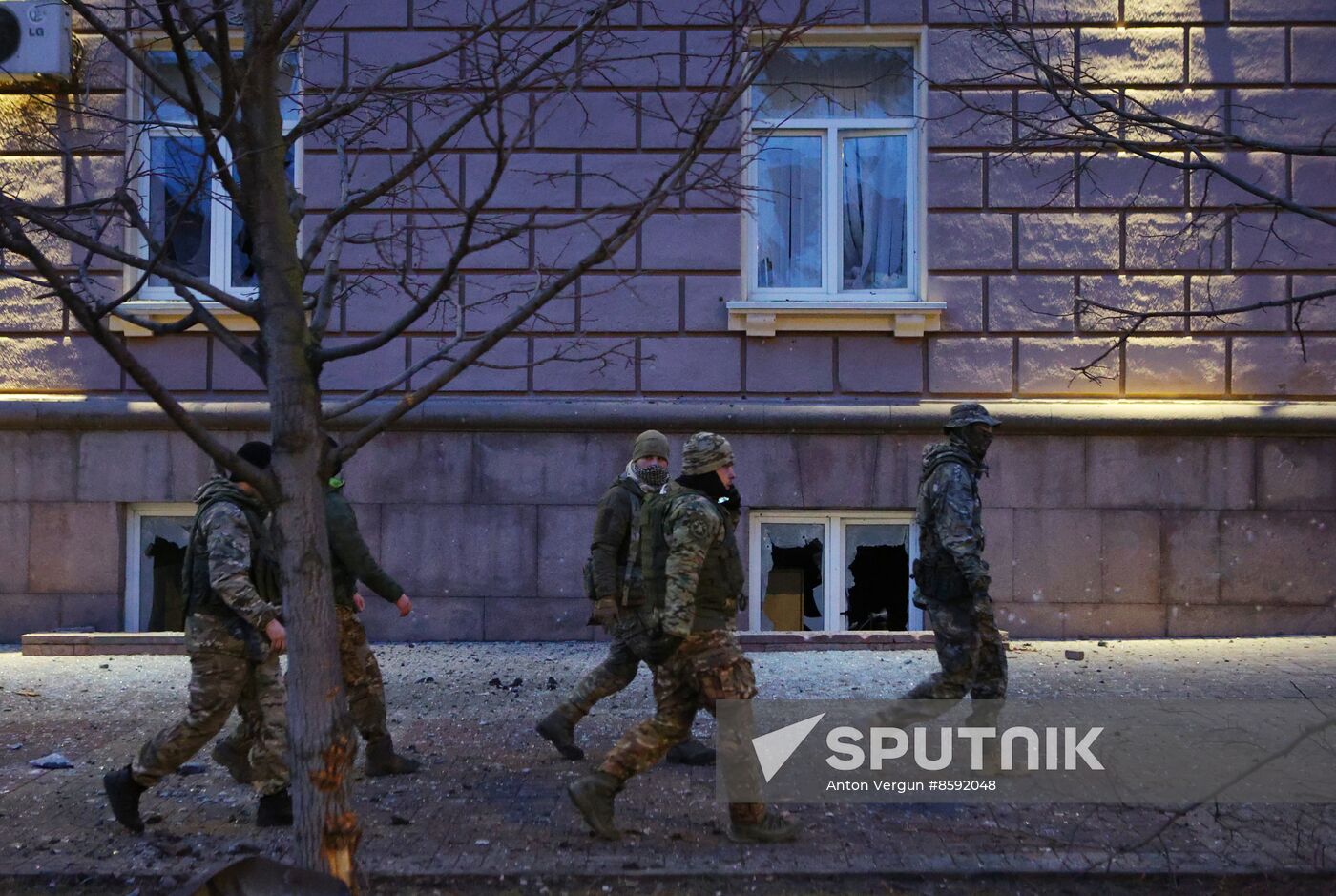Russia Ukraine Military Operation Shelling