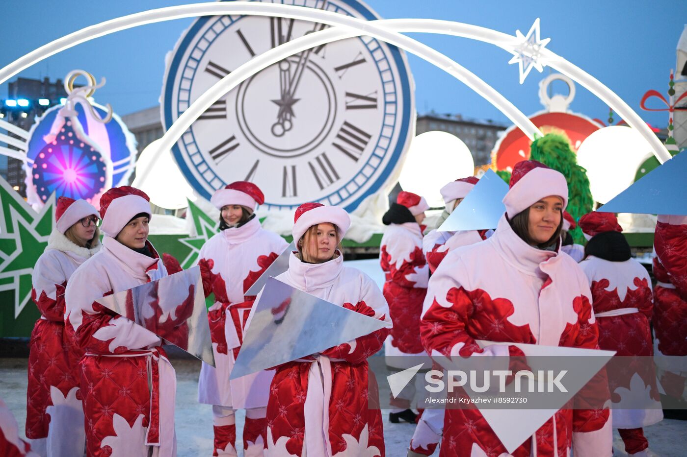 Russia New Year Season Parade