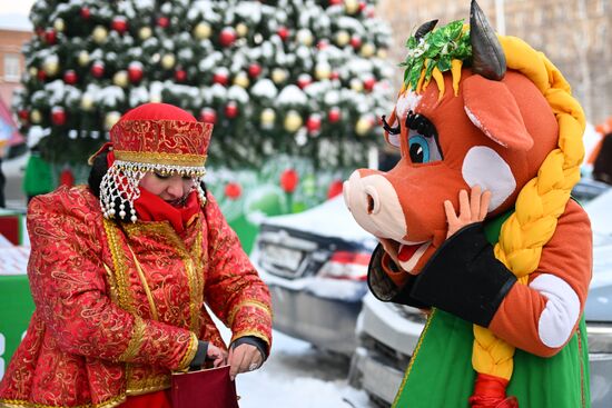 Russia New Year Season Parade