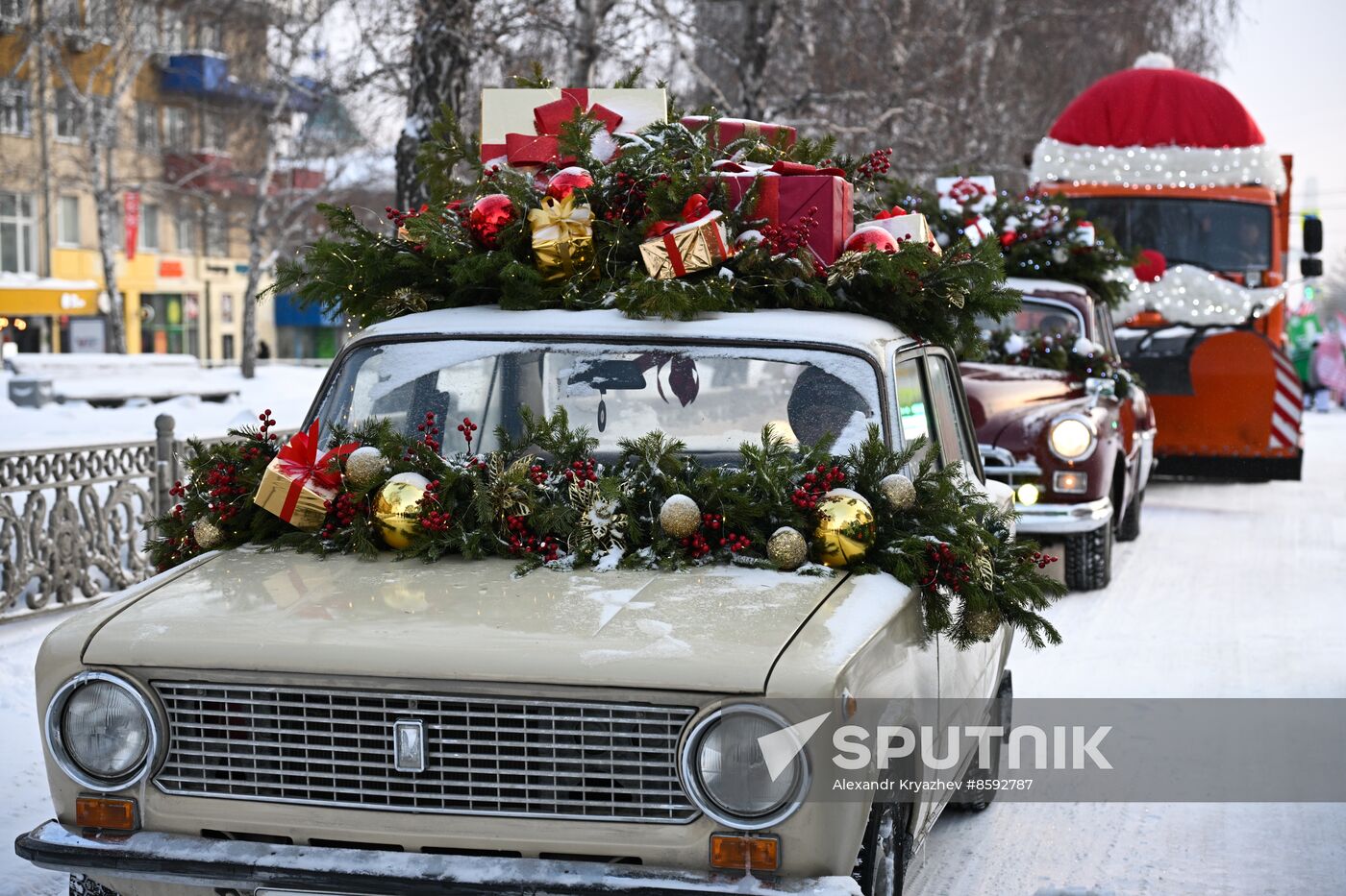 Russia New Year Season Parade