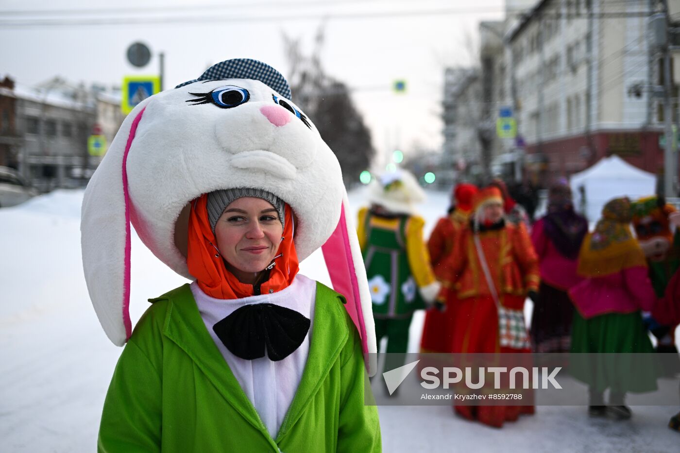 Russia New Year Season Parade