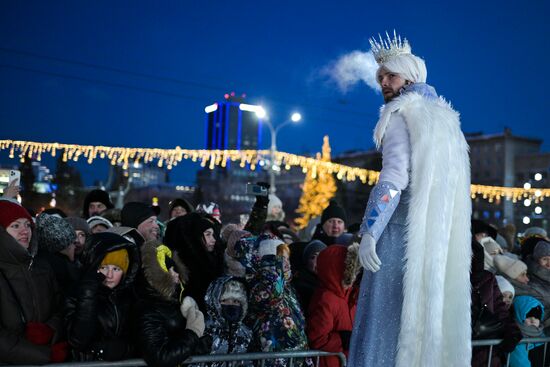Russia New Year Season Parade
