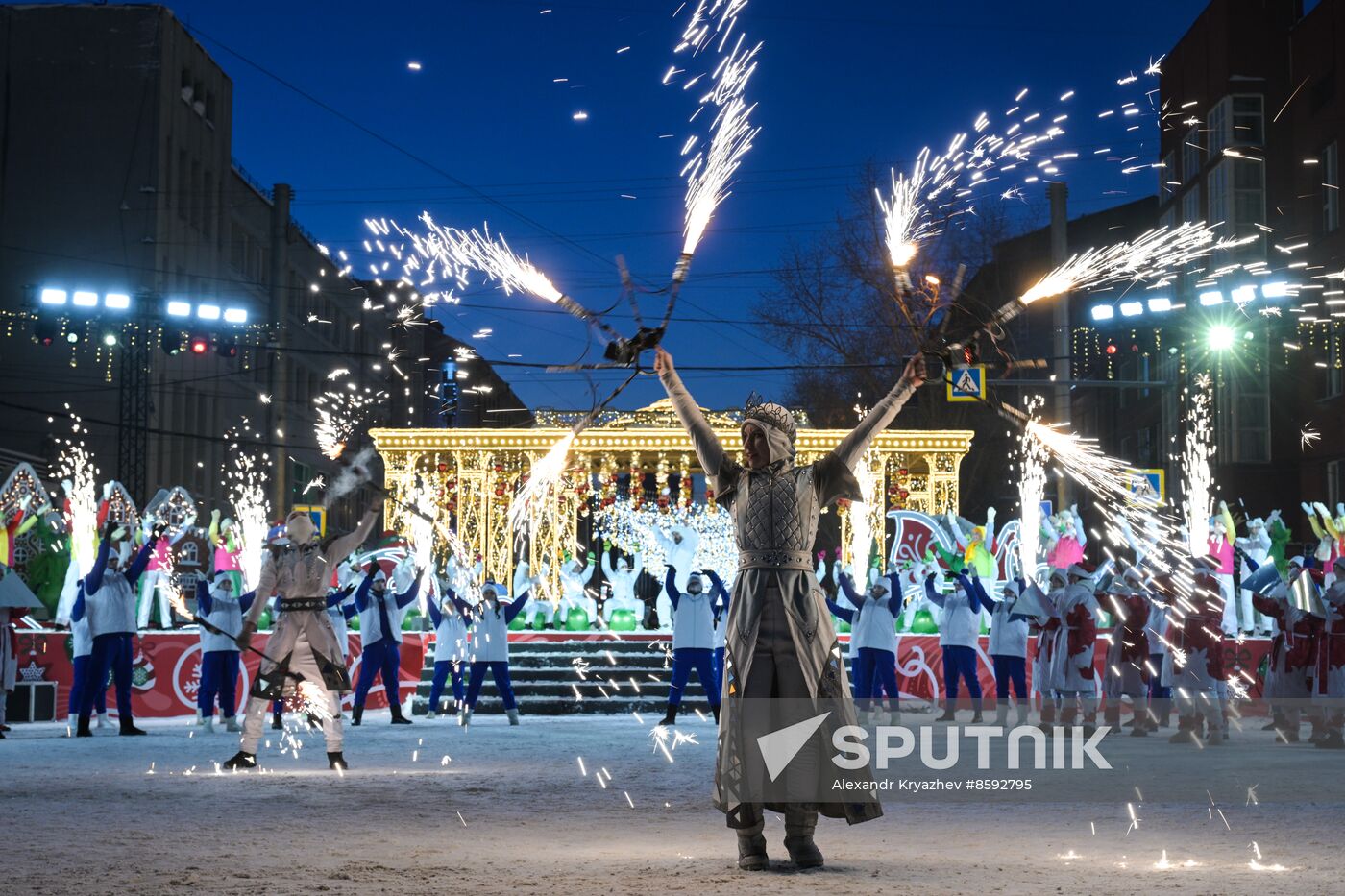 Russia New Year Season Parade