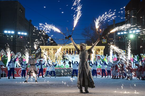 Russia New Year Season Parade