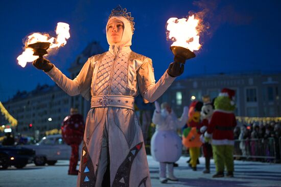 Russia New Year Season Parade