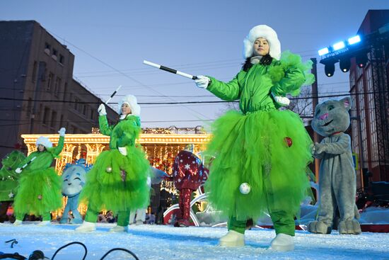Russia New Year Season Parade