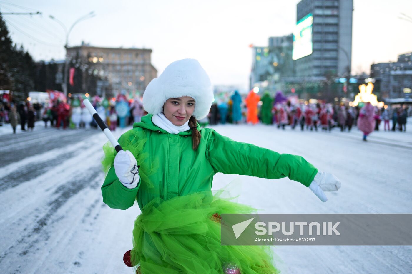 Russia New Year Season Parade