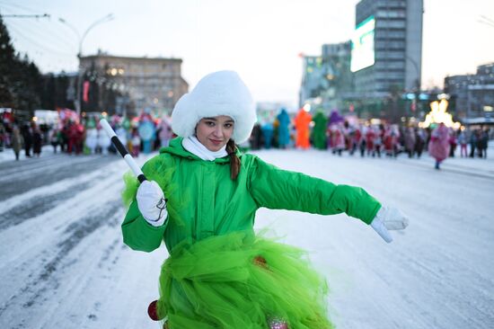 Russia New Year Season Parade