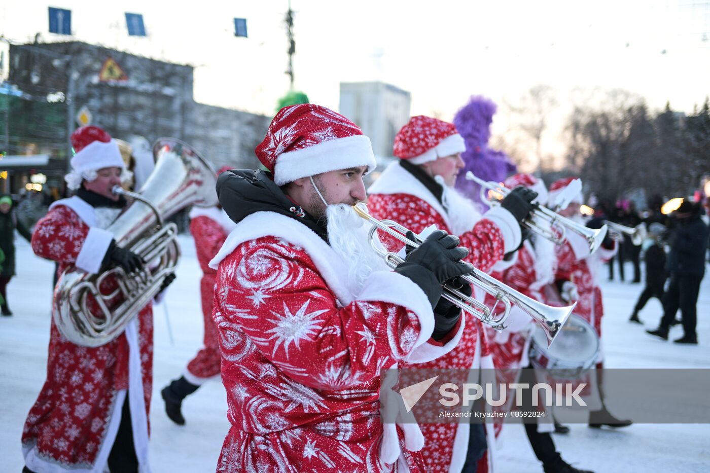 Russia New Year Season Parade