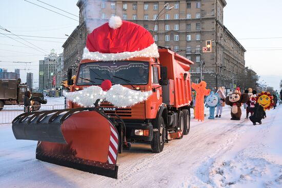 Russia New Year Season Parade