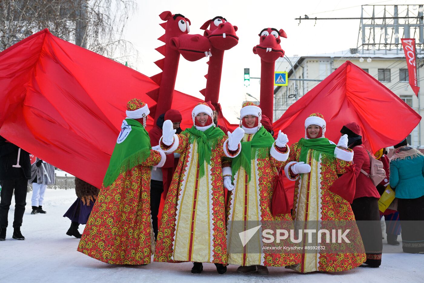 Russia New Year Season Parade
