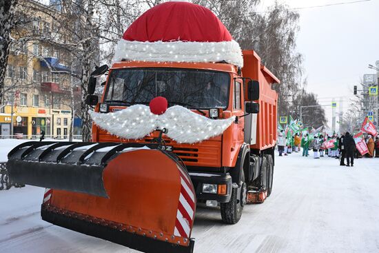 Russia New Year Season Parade
