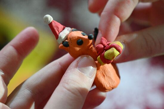 RUSSIA EXPO. Animated Christmas Tree: interactive animated filmmaking workshop