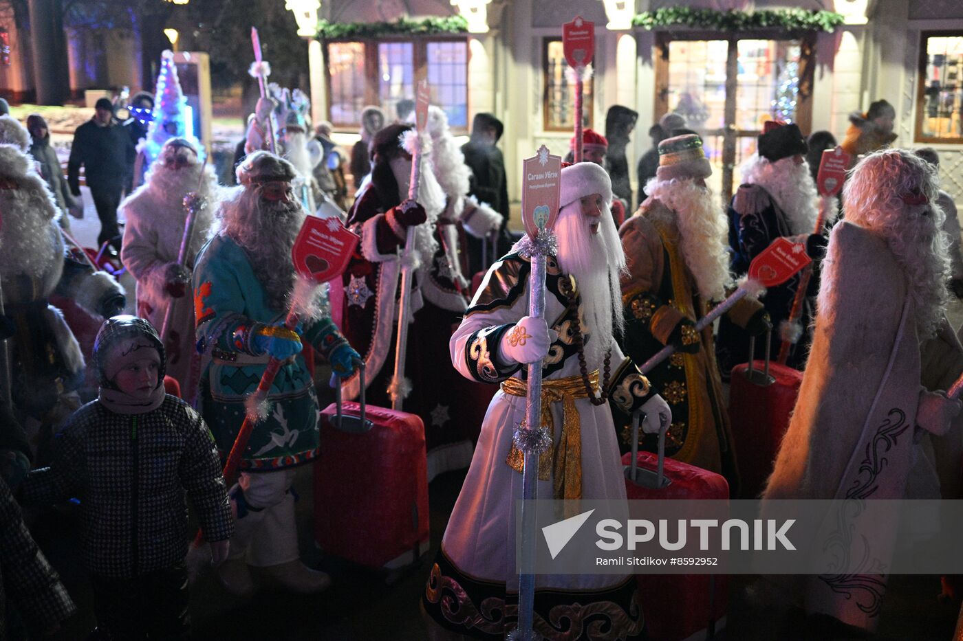 RUSSIA EXPO. Father Frost Parade