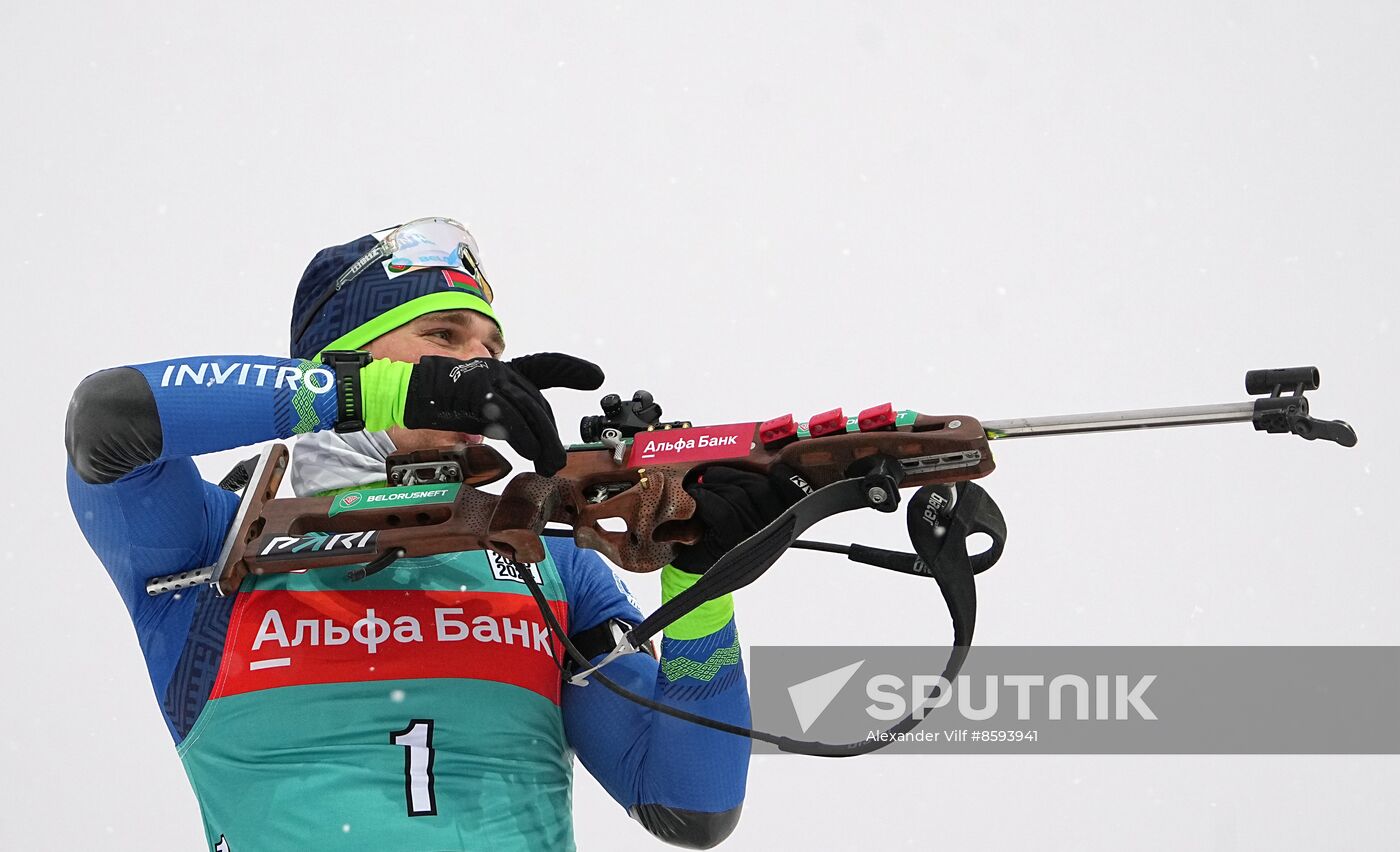 Belarus Biathlon Commonwealth Cup Men Pursuit
