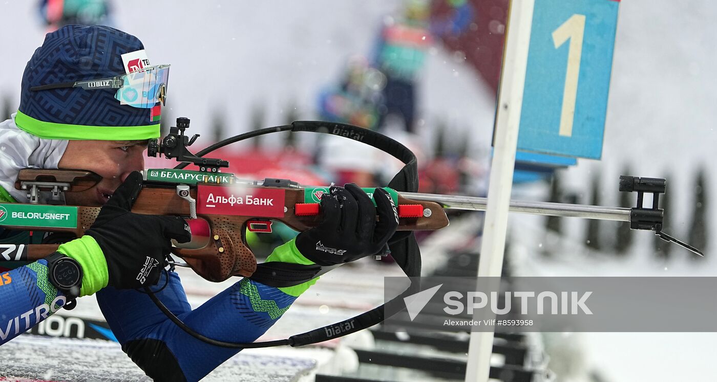 Belarus Biathlon Commonwealth Cup Men Pursuit