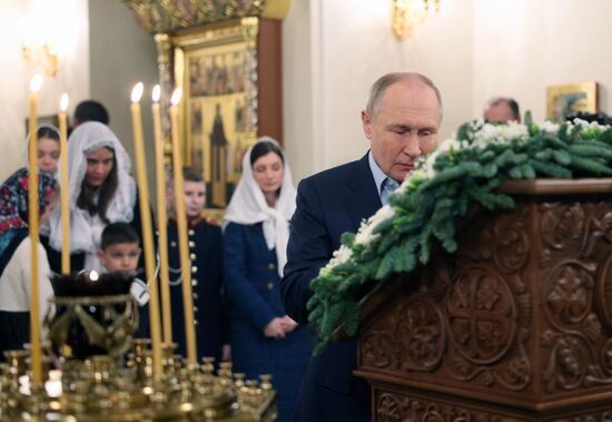 Russia Putin Religion Orthodox Christmas