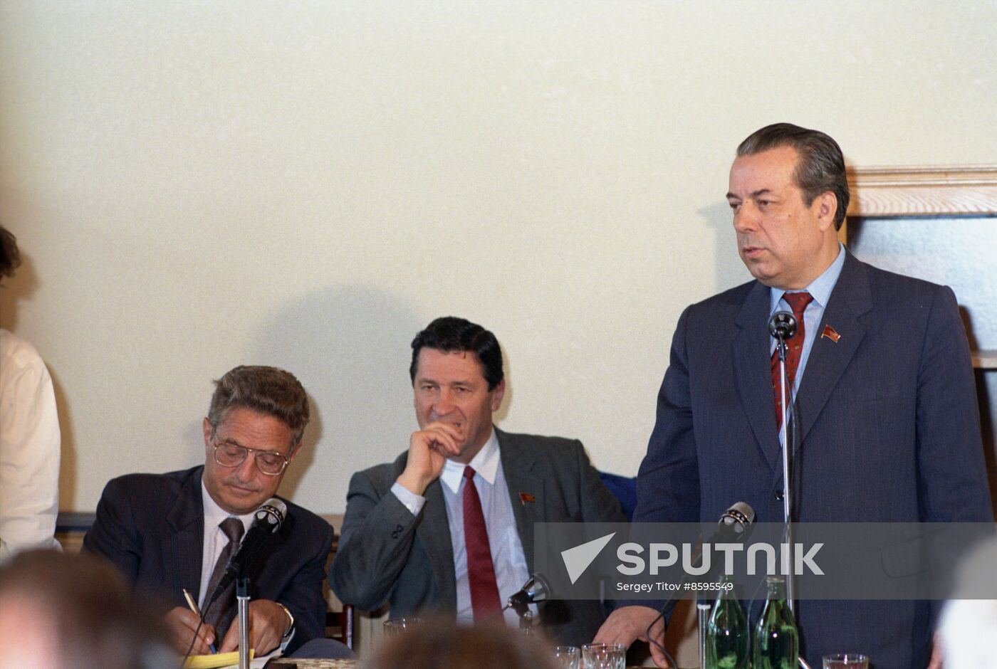 US financier George Soros in USSR