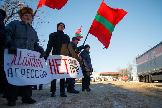 Moldova Transnistria Protest
