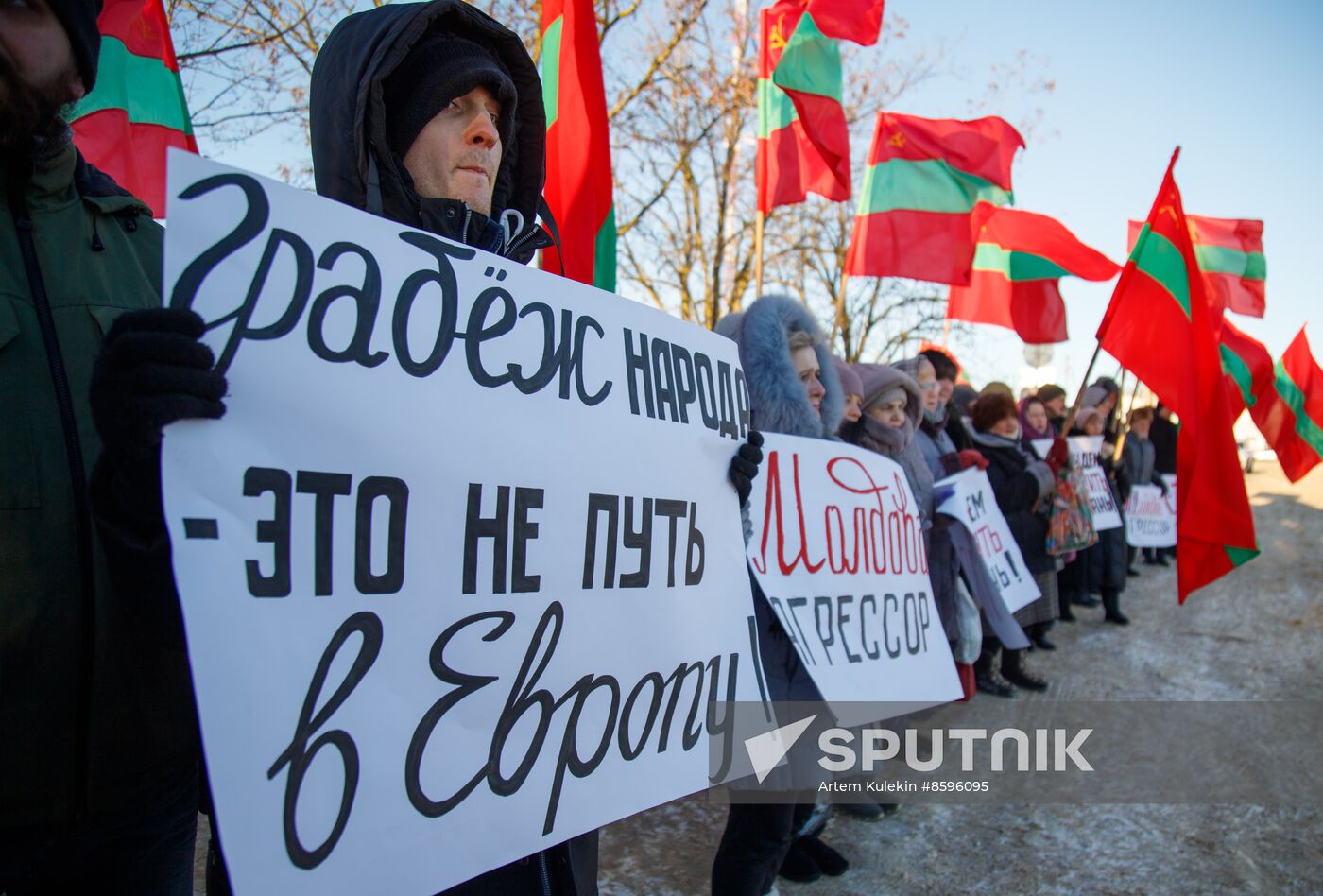 Moldova Transnistria Protest