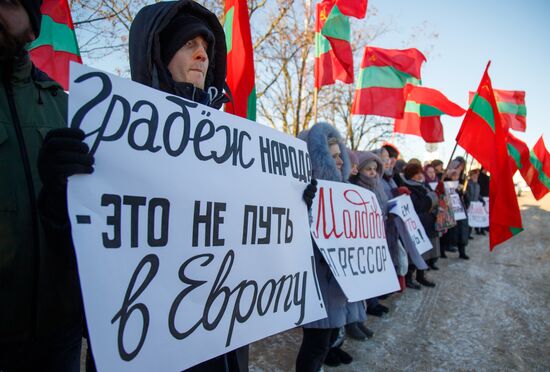 Moldova Transnistria Protest