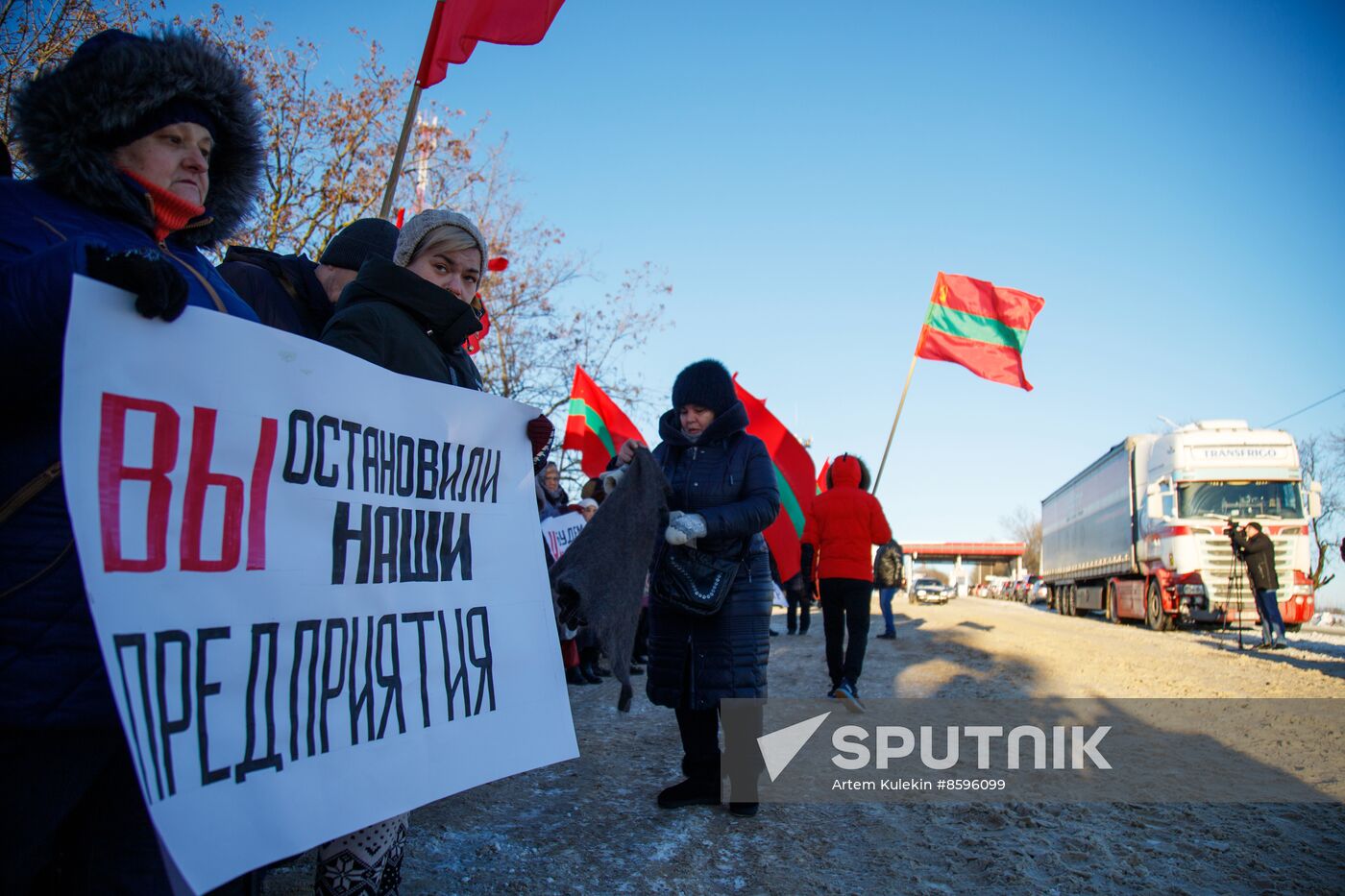 Moldova Transnistria Protest