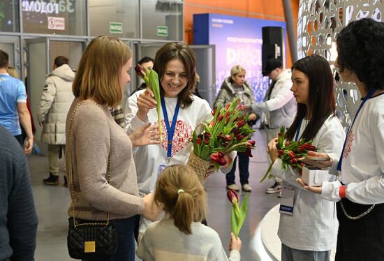 The RUSSIA EXPO International Exhibition and Forum. The Belgorod We Are With You event, Pavilion No.71. Location: Russia, Moscow. Author: Evgeny Biyatov/Sputnik. RUSSIA EXPO. Belgorod Region Day