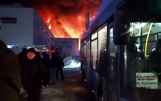 Russia Wildberries Warehouse Fire