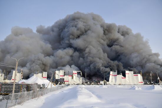 Russia Wildberries Warehouse Fire
