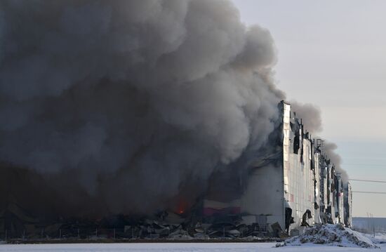 Russia Wildberries Warehouse Fire
