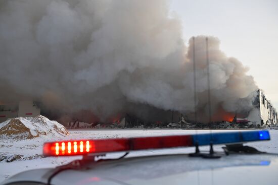 Russia Wildberries Warehouse Fire