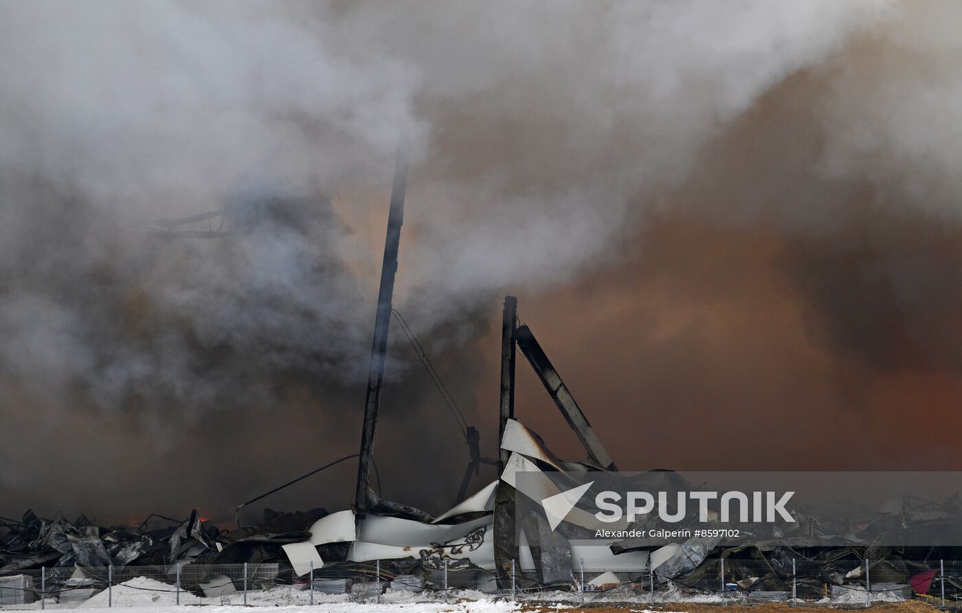 Russia Wildberries Warehouse Fire