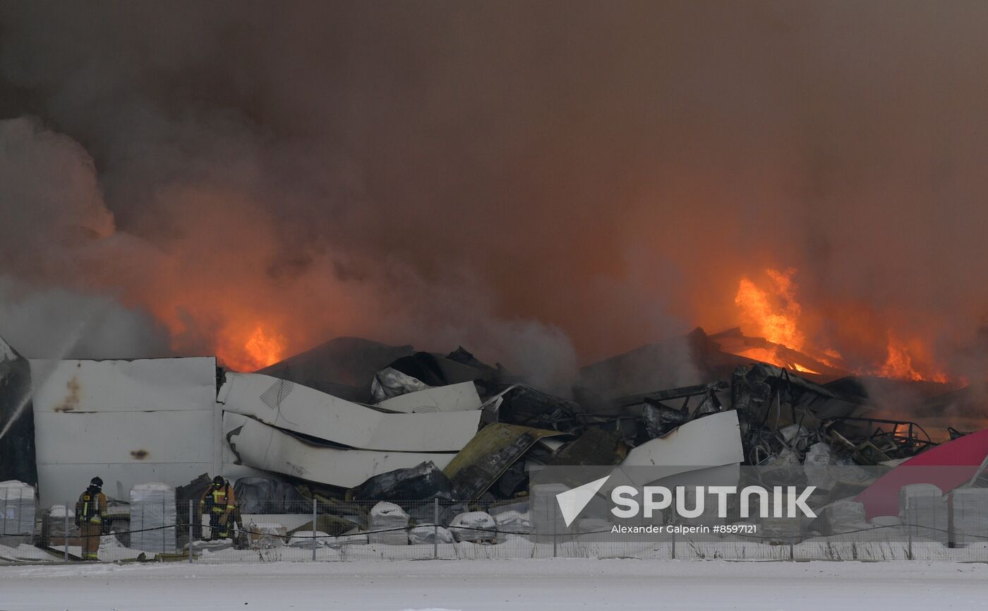 Russia Wildberries Warehouse Fire