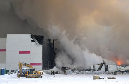 Russia Wildberries Warehouse Fire