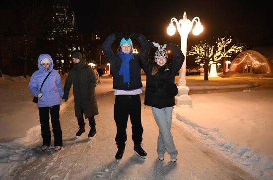 Celebrating Old New Year with Ilya Averbukh in Hermitage Garden