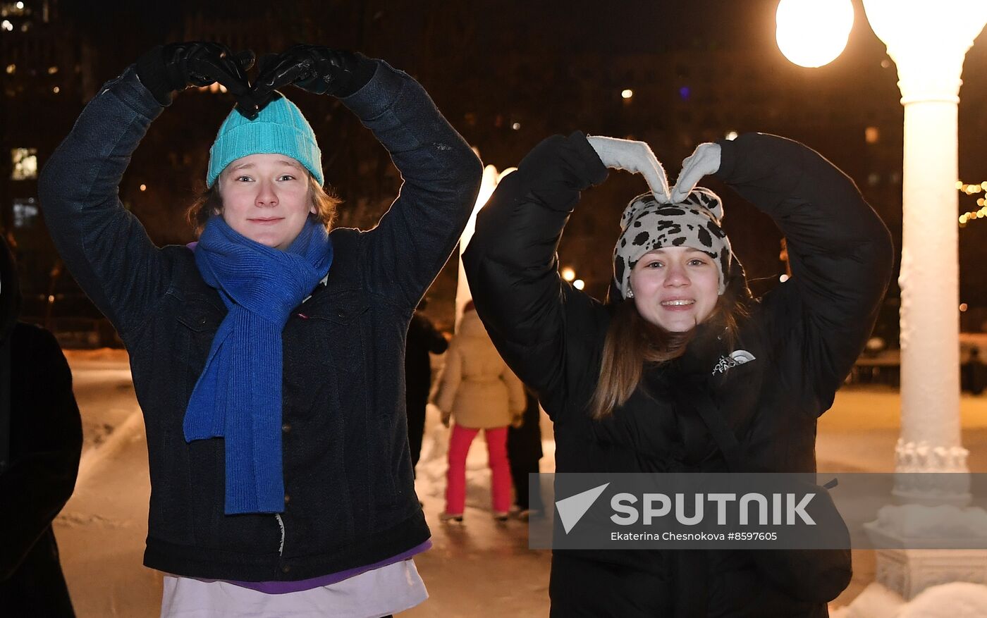 Celebrating Old New Year with Ilya Averbukh in Hermitage Garden