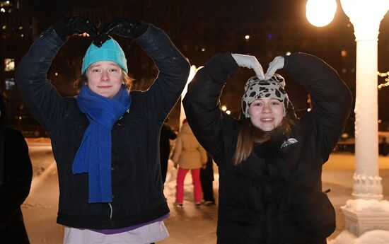 Celebrating Old New Year with Ilya Averbukh in Hermitage Garden