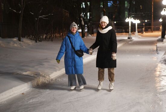 Celebrating Old New Year with Ilya Averbukh in Hermitage Garden