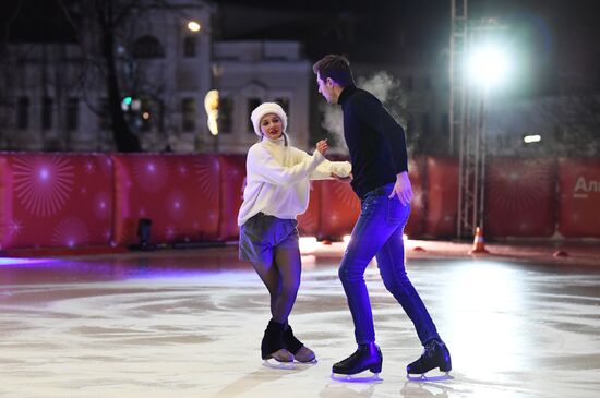 Celebrating Old New Year with Ilya Averbukh in Hermitage Garden